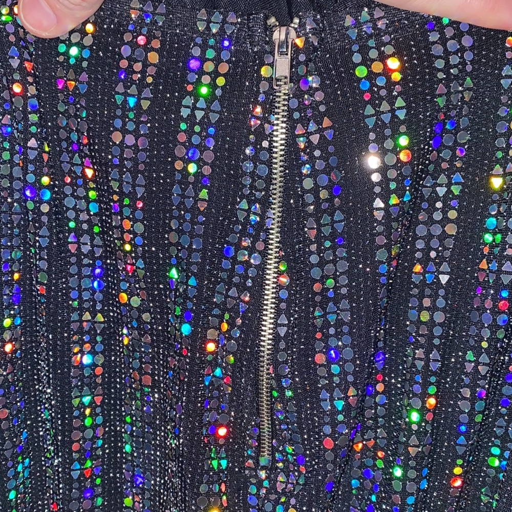Shimmery Night Mini Dress - Picture 5 of 7